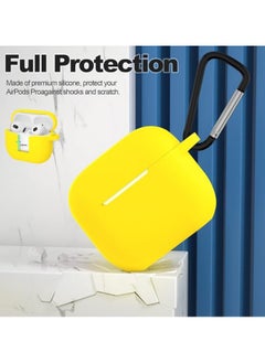 wexon Protective Shockproof Silicone Case Cover for Apple AirPods 3 Yellow  - Image 2