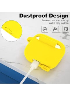 wexon Protective Shockproof Silicone Case Cover for Apple AirPods 3 Yellow  - Image 3