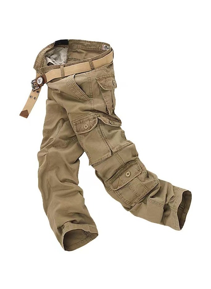 Loquat Men's Multi-bag Casual Cargo Pants  - Image 3