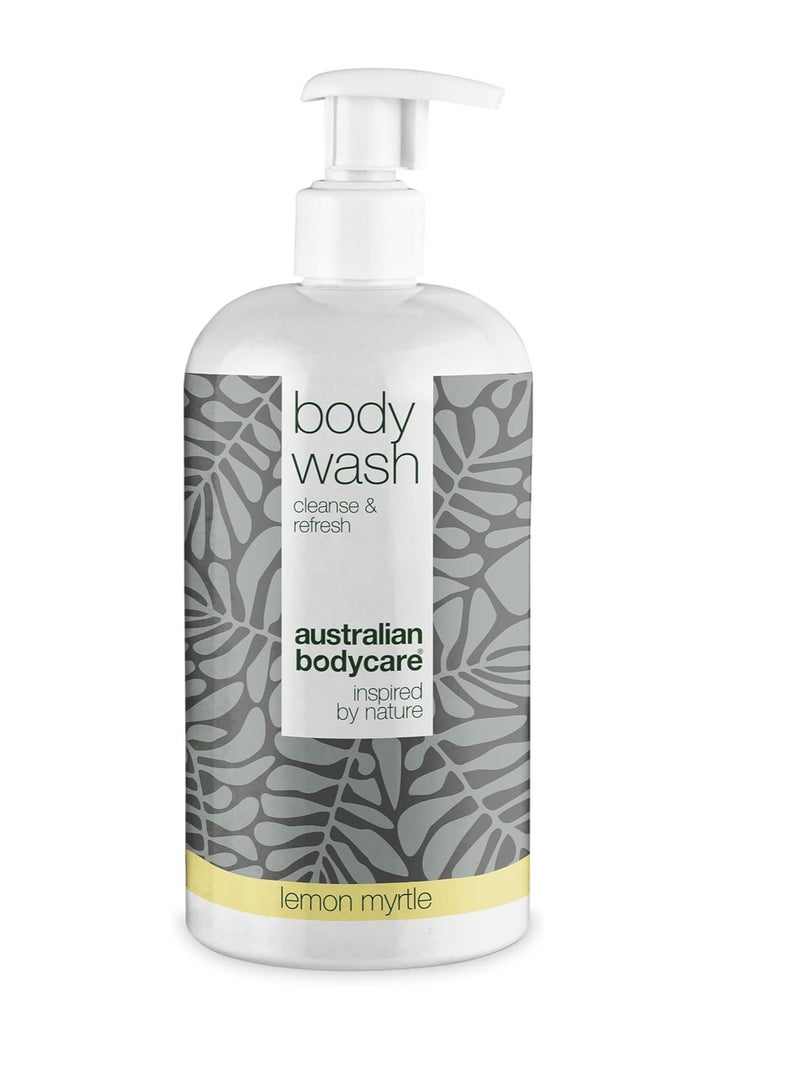 أستراليان بودي كير جل الاستحمام بالليمون مع 4 تيربينول معروف من زيت شجرة الشاي يساعد غسول الجسم على التخلص من البثور والقدم الرياضي والسعفة وحب الشباب ورائحة الجسم والقدمين الكريهة - Image 1