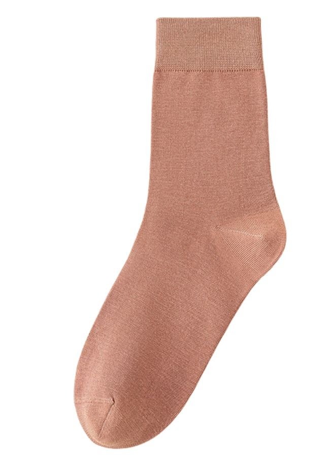 Mei Stylish Unisex Pure Cotton One Pair Comfort Blend Mid-Calf Socks  - Image 2