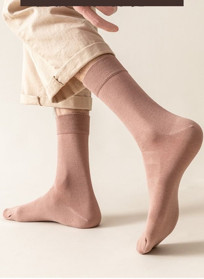 Mei Stylish Unisex Pure Cotton One Pair Comfort Blend Mid-Calf Socks  - Image 1