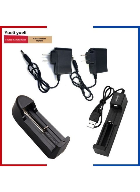 Special Charger For Flashlight 18650/26650 Seat Charging Universal Charging 3.5DC Hole Direct Plug Adapter-Color:26650 Lithium Battery
