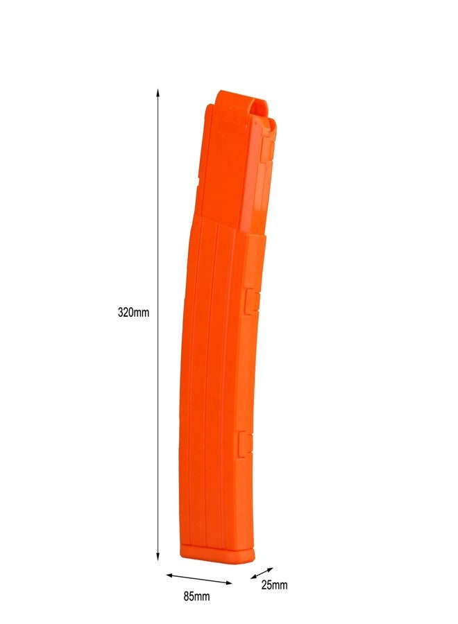 WORKER مشبك مخزن رصاص بديل من نوع الموزة من WORKER، يتسع لـ 22 سهمًا، مناسب للعبة Nerf N-Strike Elite (برتقالي) - Image 2