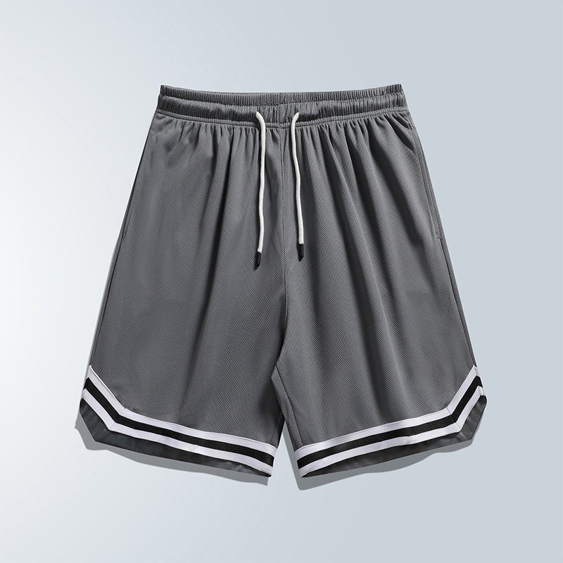 Summer Loose Casual Shorts Mens Five-point Pants Thin Breathable Quick-drying Six-point Pants Outdoor Large Pants Beach Pants Grey-marked  - Image 5