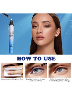 W3W Eyelashes Serum Growth,Lash and Brow Serum,4 ML Lash Enhancing Serum Lash Boost Serum for Longer, Fuller, Thicker Lashes & Brows(Light Blue)  - Image 5