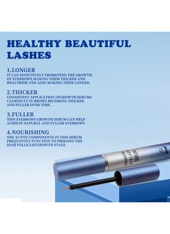 W3W Eyelashes Serum Growth,Lash and Brow Serum,4 ML Lash Enhancing Serum Lash Boost Serum for Longer, Fuller, Thicker Lashes & Brows(Light Blue)  - Image 4