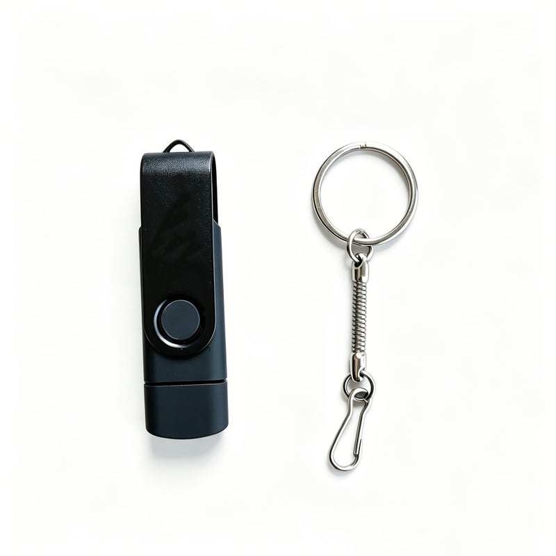 2in1 PURPLE OTG Pendrive USB Stick Photo Backup Flash Drive USB 2.0 Type C Interface 16 GB للكمبيوتر والهاتف الذكي والتابلت - Image 3