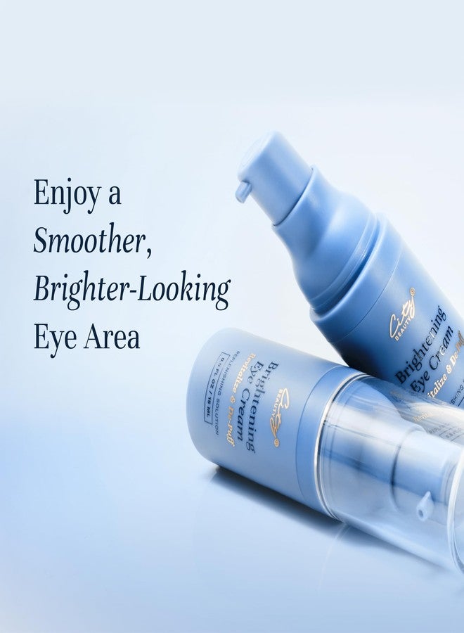 City Beauty Brightening Eye Cream for Under Eye Dark Circles Puffiness Wrinkles - Anti-Aging Under Eye Treatment - Reduces Bags Fine Lines - Hydrating Firming Night Eye Cream For Women 0.5 Fl Oz - Image 3
