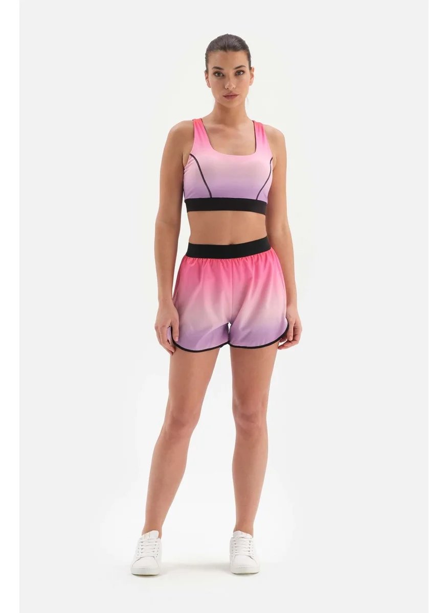 داجي Pink Women's Shorts Tights Gradient