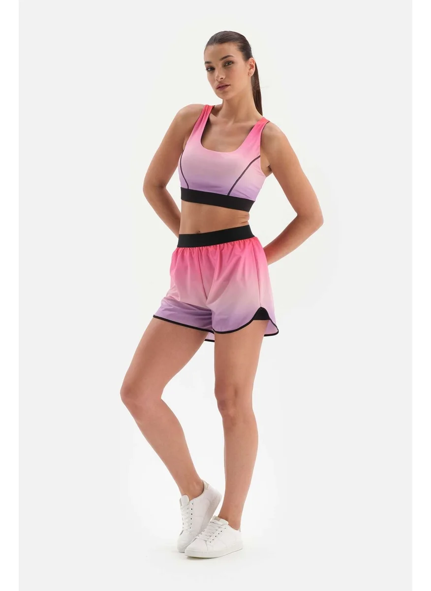 داجي Pink Women's Shorts Tights Gradient
