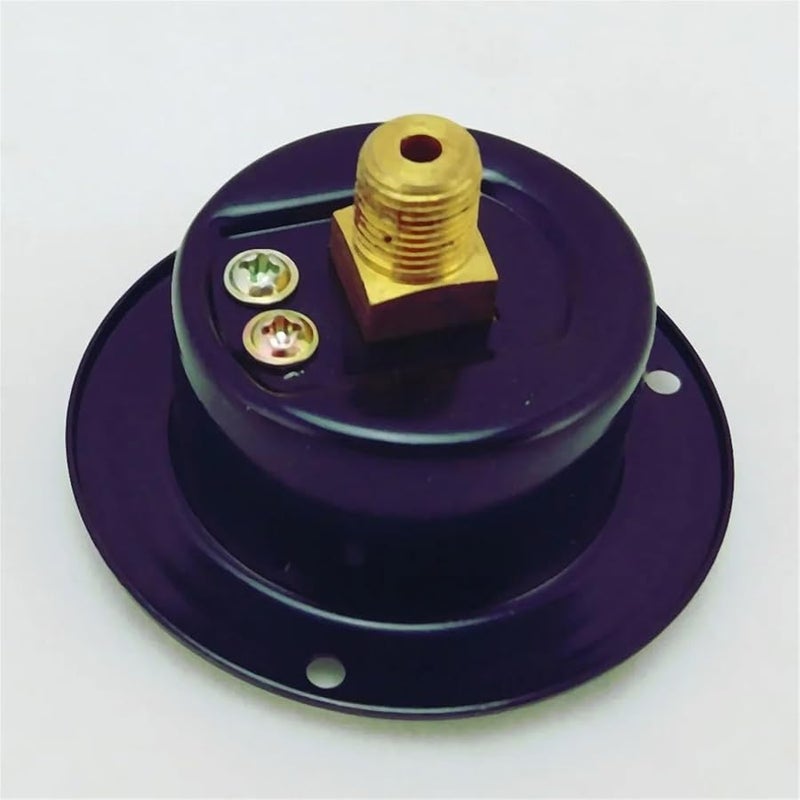 Y40 ZT 40mm Dry Panel Pressure Gauge Manometer 25KG Black PT1 8 Back Thread Front Flange - Image 2
