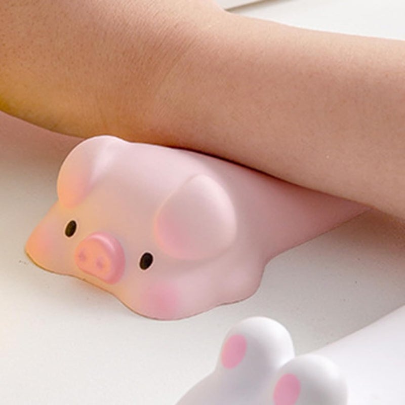 Cartoon Pig Wrist Rest Mouse Pad Non-Slip Office Supplies Supple Computer Mouse Pad for Desk Accessories Comfortable Hand Support Cushion - Image 5