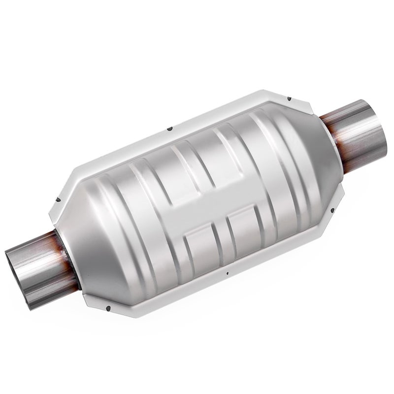 ASOPARTS 2 Universal Catalytic Converter 2 InletOutle Cat Converter with Heat Shield and O2 Port