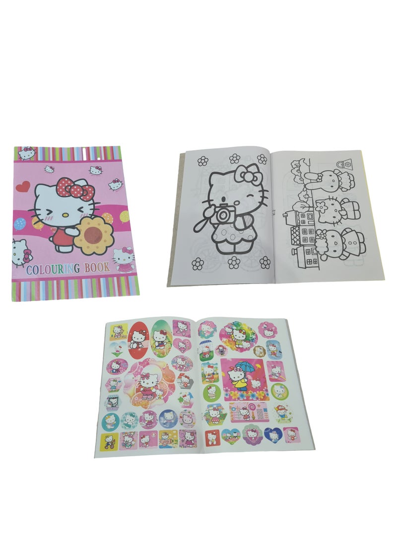 12 Pieces of Colouring Books For Kids with Stickers in Each Book and Different Designs - Image 3