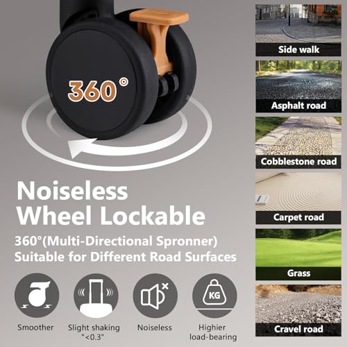 Joyway Carry On Luggage, Expandable Suitcase with Smart Cup Holder and USB Port, 20 IN Hardside Checked with TSA Lock Spinner Double Wheels (Brown, Carry-On 20-Inch) - Image 3