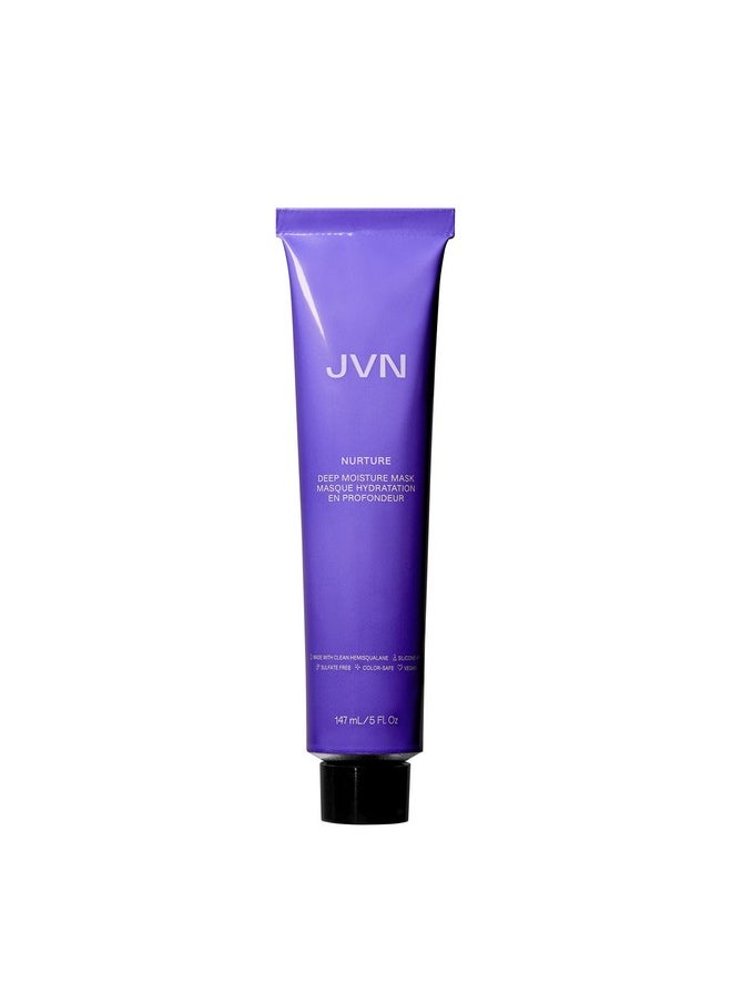 JVN Nurture Deep Moisture Mask Hydrating Hair Mask Conditioning Treatment Reduces Frizz & Adds Nourishment All Hair Types Sulfate Free (5 Fl Oz)  - Image 1