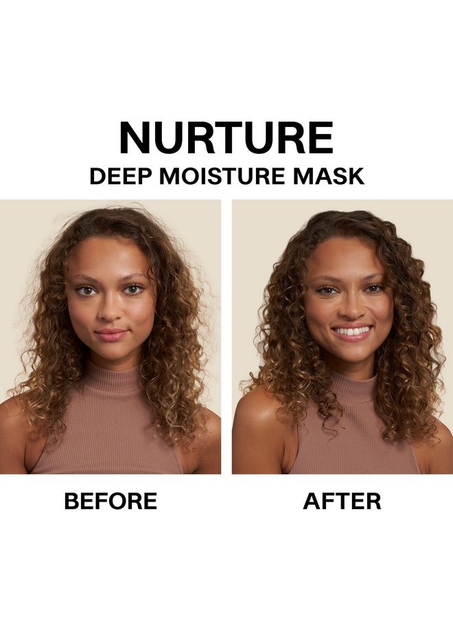JVN Nurture Deep Moisture Mask Hydrating Hair Mask Conditioning Treatment Reduces Frizz & Adds Nourishment All Hair Types Sulfate Free (5 Fl Oz)  - Image 2