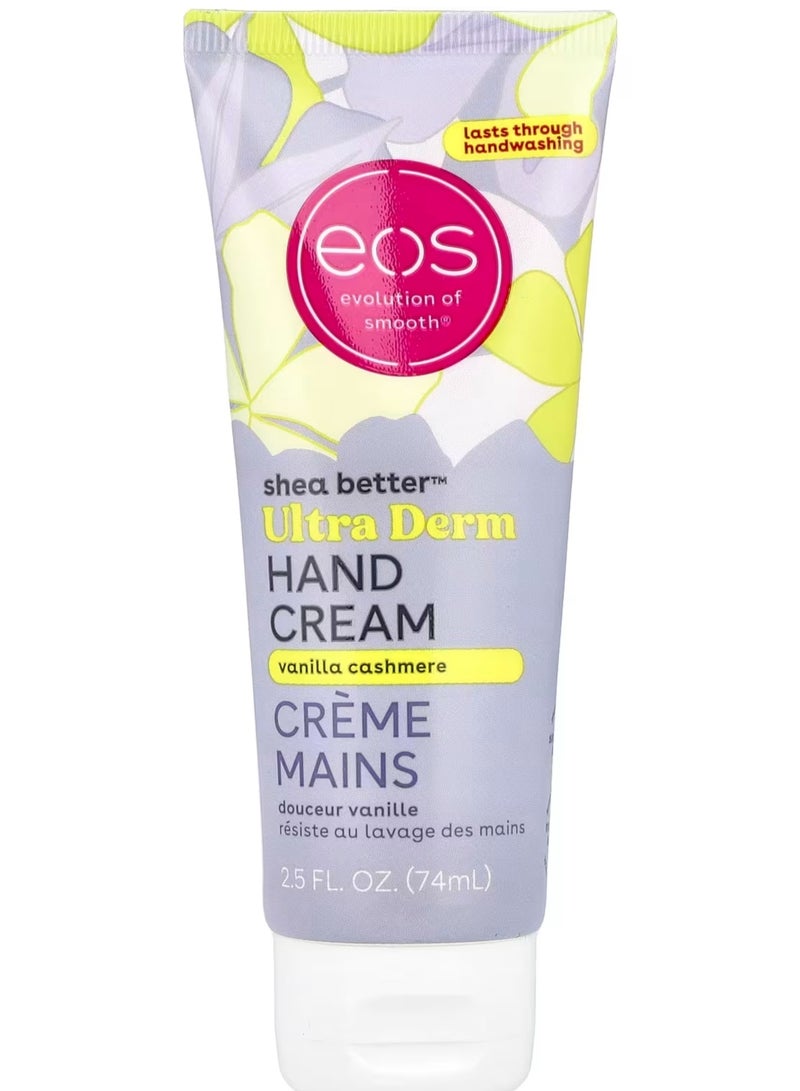 Eos Shea Better Ultra Derm Hand Cream with VANILLA CASHMERE  74ml
