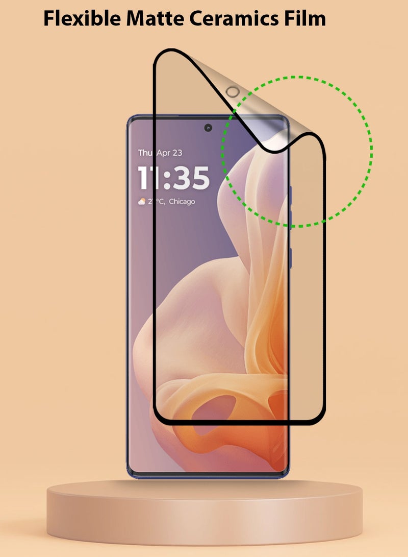Techie Motorola Moto G85 / Moto Edge 50 Pro / Moto Edge 50 Fusion Matte Ceramic Screen Protector Film Anti Fingerprint Bubble Free Easy Installation - Image 4