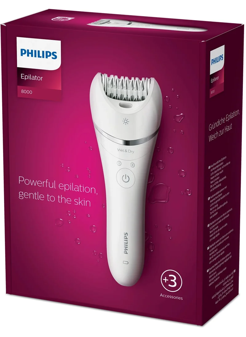 Philips Epilator Series 8000 Wet & Dry epilator BRE700/01