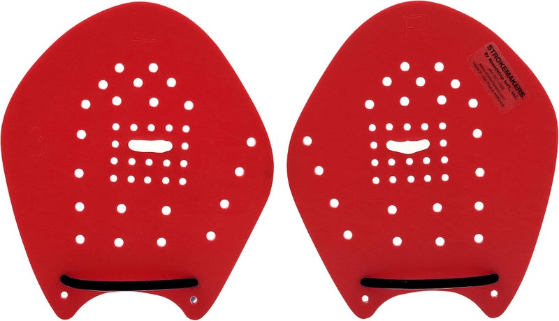 by Speedshop Int'l Swimming Hand Paddles for Swim Training - The Original Stroke Technique Paddle (Size 3, Red) - Image 4