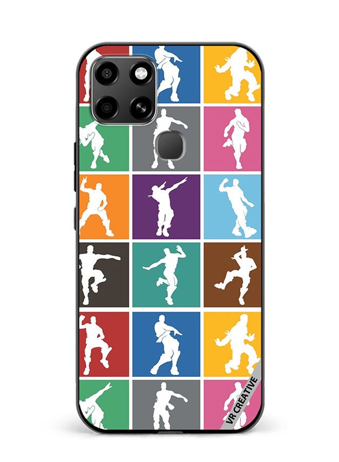 VR CREATIVE Protective Case Cover For Infinix Smart 6 Fortnite Dance Design Multicolour - Image 1