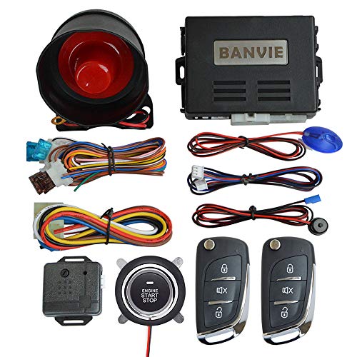 BANVIE Car Alarm System with Remote Start and Smart Push Start Button - Image 1