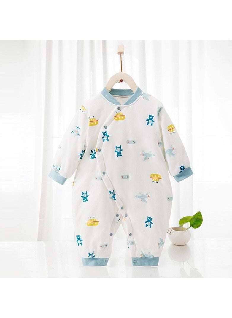 Loquat - Baby Cute Padded Thick Warm Jumpsuit - Image 1