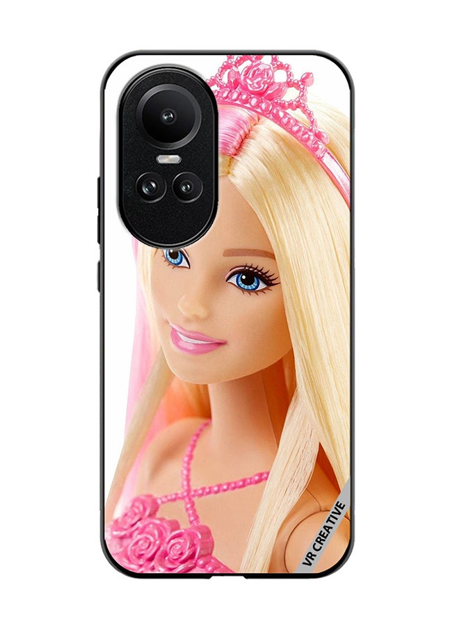 VR CREATIVE Protective Case Cover For Oppo Reno 10 Barbie With Hair Design Multicolour - Image 1
