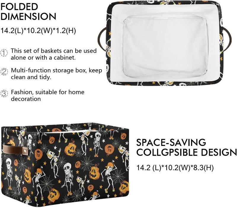 Bzocm Skeleton Rectangular Storage Basket Organizer Bin Shelf Baskets For Clothes Gifts For Home Office Dorm - Image 3