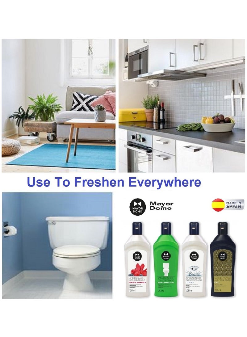 Mayor 2 Bottles Concentrated Air Freshener Intense Fruit Scented 125 ml Room Freshener For Bathrooms And All Over The House  - Image 2