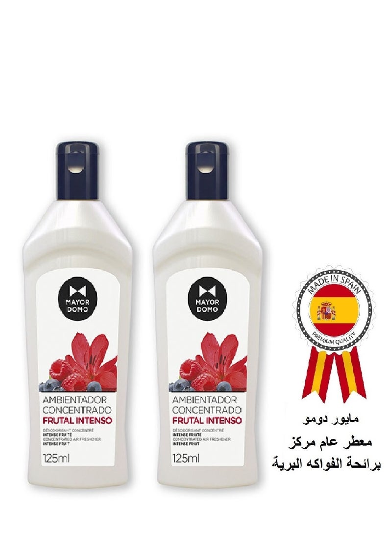 Mayor 2 Bottles Concentrated Air Freshener Intense Fruit Scented 125 ml Room Freshener For Bathrooms And All Over The House  - Image 1