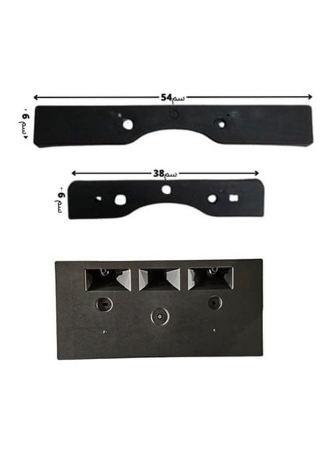 License Plate Frame Holder for Toyota Camry 2018–2024 PP and ABS Plastic Multi Size Car Plate Mount - Image 1