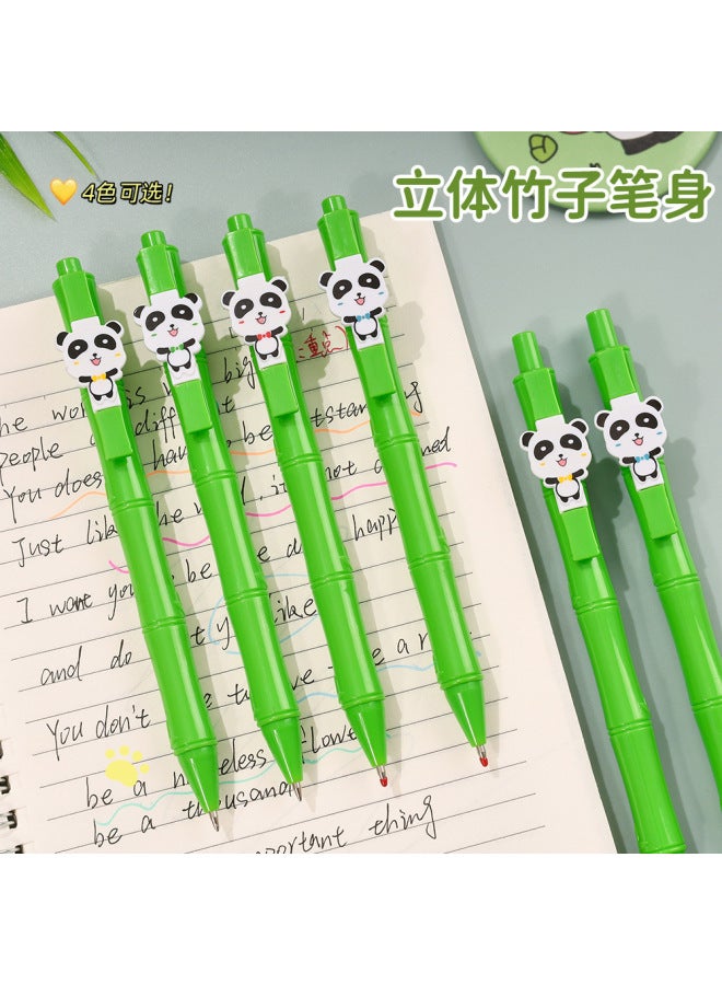 HELPS Panda Bamboo Press Pen Creative Student High Color Value Gel Pen 0.5 Bullet Office Signature Black Pen - Image 4