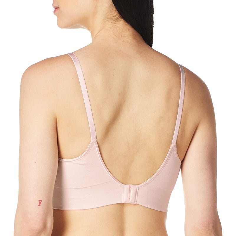 Warner's womens Easy Does It Dig-free Comfort Band With Seamless Stretch Wireless Lightly Lined Convertible Comfort bras, Rosewater, Large US - Image 3