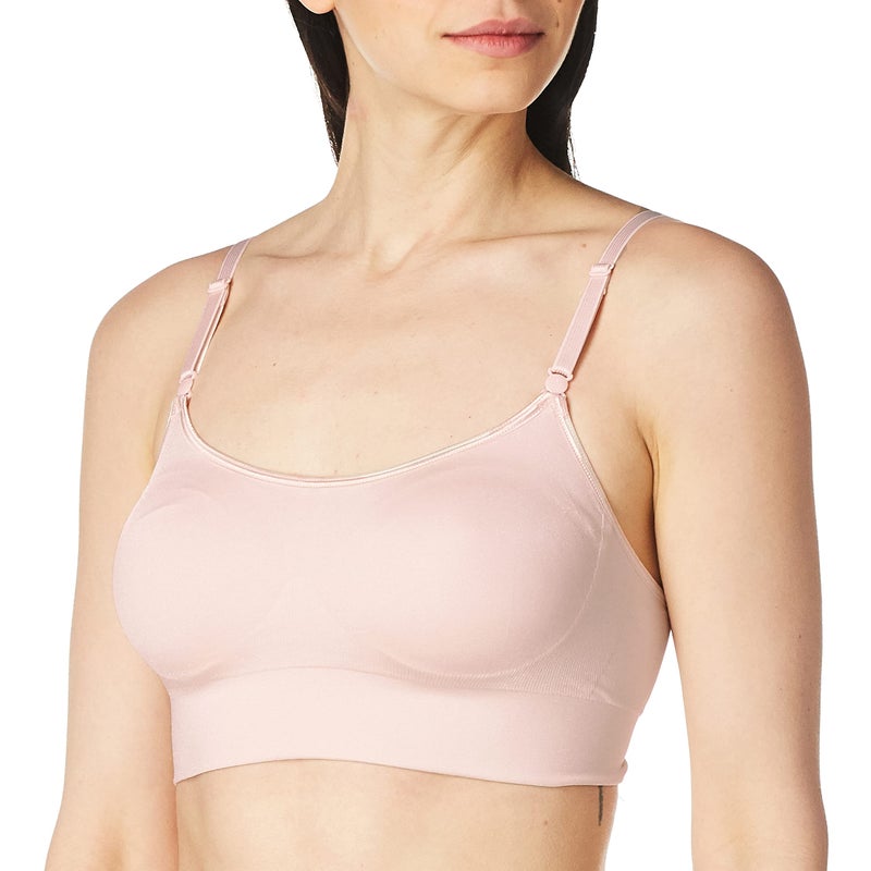 Warner's womens Easy Does It Dig-free Comfort Band With Seamless Stretch Wireless Lightly Lined Convertible Comfort bras, Rosewater, Large US - Image 2