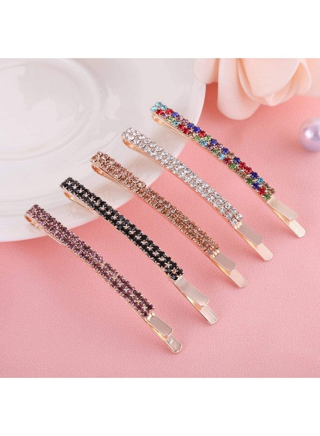 BTYMS 18 Pieces Rhinestone Bobby Pins Crystal Hair Clips Hair Pin Sparkling Hair Barettes Sytling Decorative Accessories For Women And Girls - Image 5