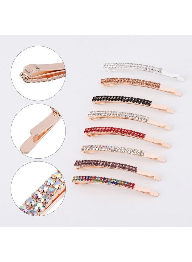 BTYMS 18 Pieces Rhinestone Bobby Pins Crystal Hair Clips Hair Pin Sparkling Hair Barettes Sytling Decorative Accessories For Women And Girls - Image 3