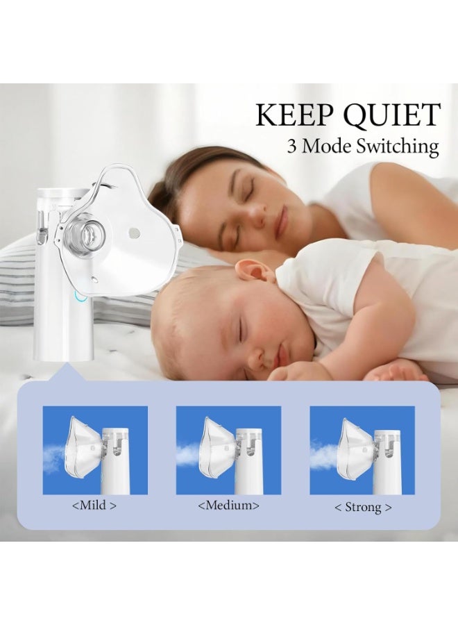 جهاز بخار محمول للترطيب – بخاخ استنشاق يدوي للاستخدام المنزلي والمكتبي – جهاز بخار شخصي للأطفال والكبار - Image 5