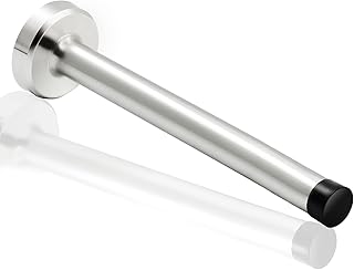 Gudui Door Stopper, 8 Inch Long Door Stop, Wall Mounted Doorstops Baby Proof Door Bumper Tips Stainless Steel Heavy - Image 1