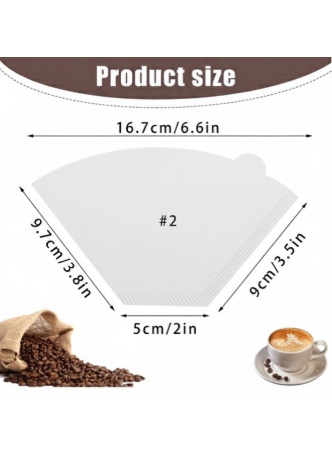 فلاتر قهوة ورقية عدد 100 حبة | مقاس 02 | متوافقة مع V60 وماكينات البلاك كوفي | لتحضير قهوة نقية وغنية بالنكهة - Image 2