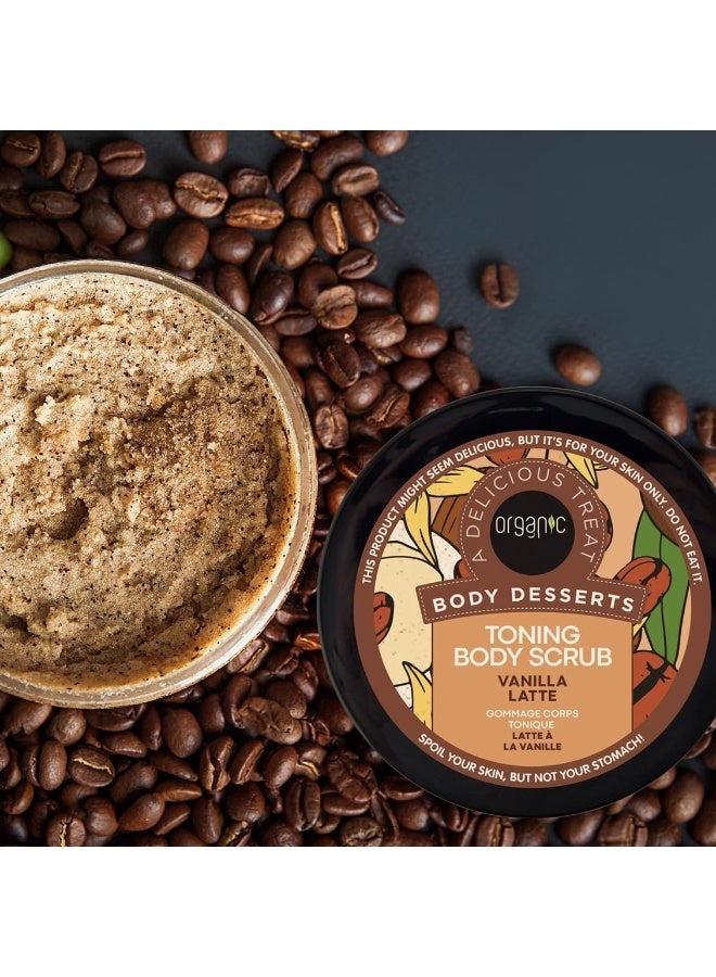 أورجانيك اورجانيك شوب مقشر الجسم تونينج بالفانيليا واللاتيه من بودي ديسيرتس، 450 مل، للنساء - Image 5