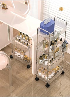 Storage Trolley Acrylic 4-Layer Rolling Trolley Movable Stainless Steel Trolley With Handle And Multifunctional Storage Box Suitable For Kitchens Bathrooms Laundry Rooms and Offices - pzsku/ZC899105B2DB05AA49383Z/45/_/1737600295/95114856-c00c-4da4-8f15-315ff427f80e