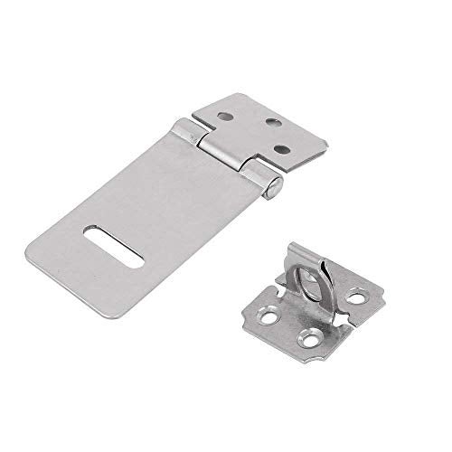 XMHF Padlock Locking Hasp Staple Safety Door Clasp Gate Lock Latch Stainless Steel Door Cabinet Swivel Clasp Latch 4Pcs (2 inch) - Image 3