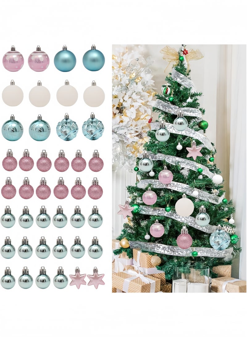 GGEROU Christmas Baubles, 42Pcs Christmas Tree Balls Ornaments, Christmas Decorative Hanging Baubles - Image 3