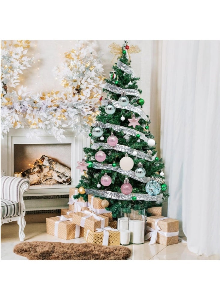 GGEROU Christmas Baubles, 42Pcs Christmas Tree Balls Ornaments, Christmas Decorative Hanging Baubles - Image 4