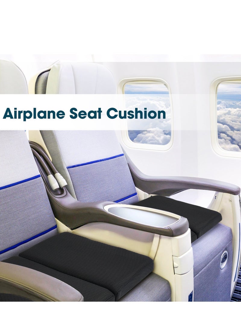 Foldable Memory Foam Seat Cushion – Car Seat Cushion with Non-Slip Bottom, Waterproof Removable Cover & Portable Handle for Sciatica & Coccyx Pain Relief – for Office Chair, Airplane, Wheelchair, Travel - Image 4