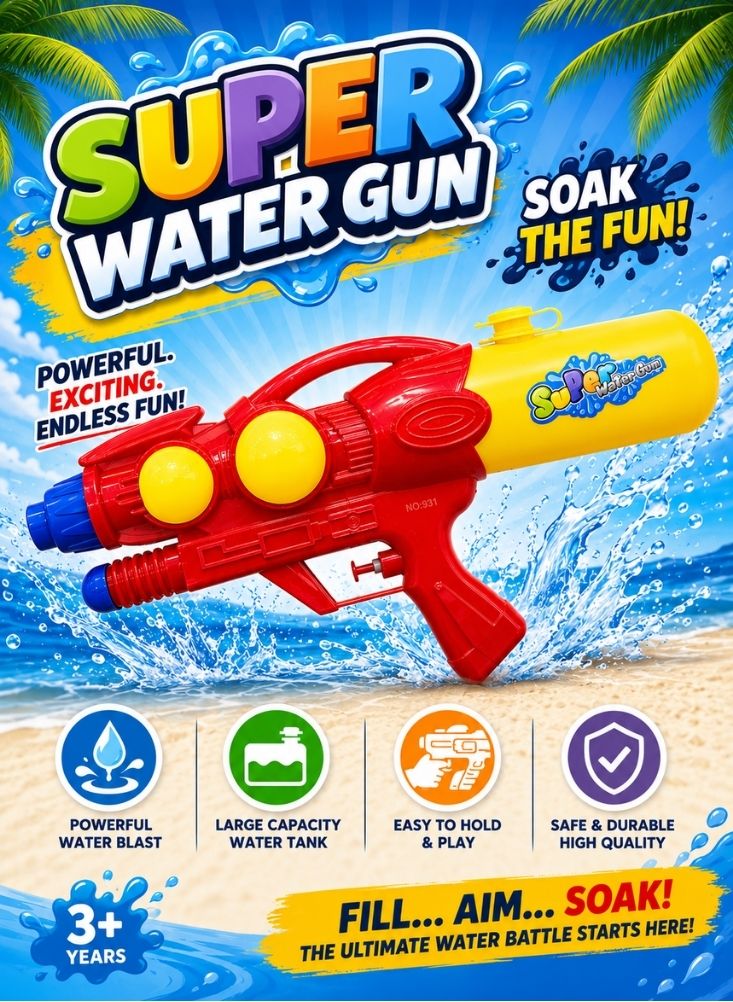 NinEx Kids Super Water Gun Toy - Image 1