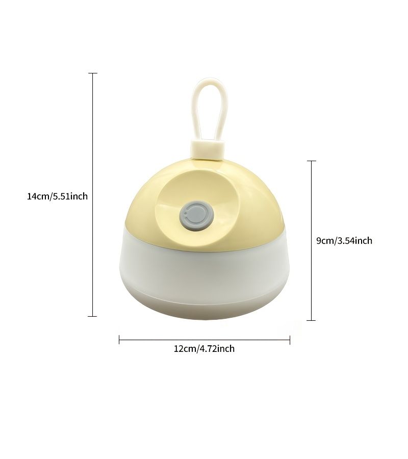 Yellow Rechargeable LED Camping Lantern With Type-C Fast Charging 6 Lighting Modes Adjustable Brightness For Outdoor Camping Hiking Fishing And Emergency - Image 4